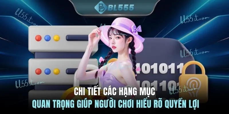 Chi tiết các hạng mục quan trọng giúp người chơi hiểu rõ quyền lợi